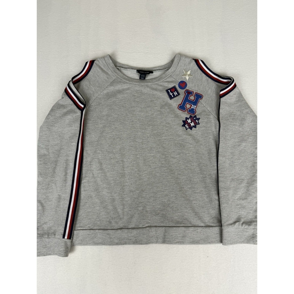 Tommy Hilfiger Girls Gray Sweater Pullover Size L